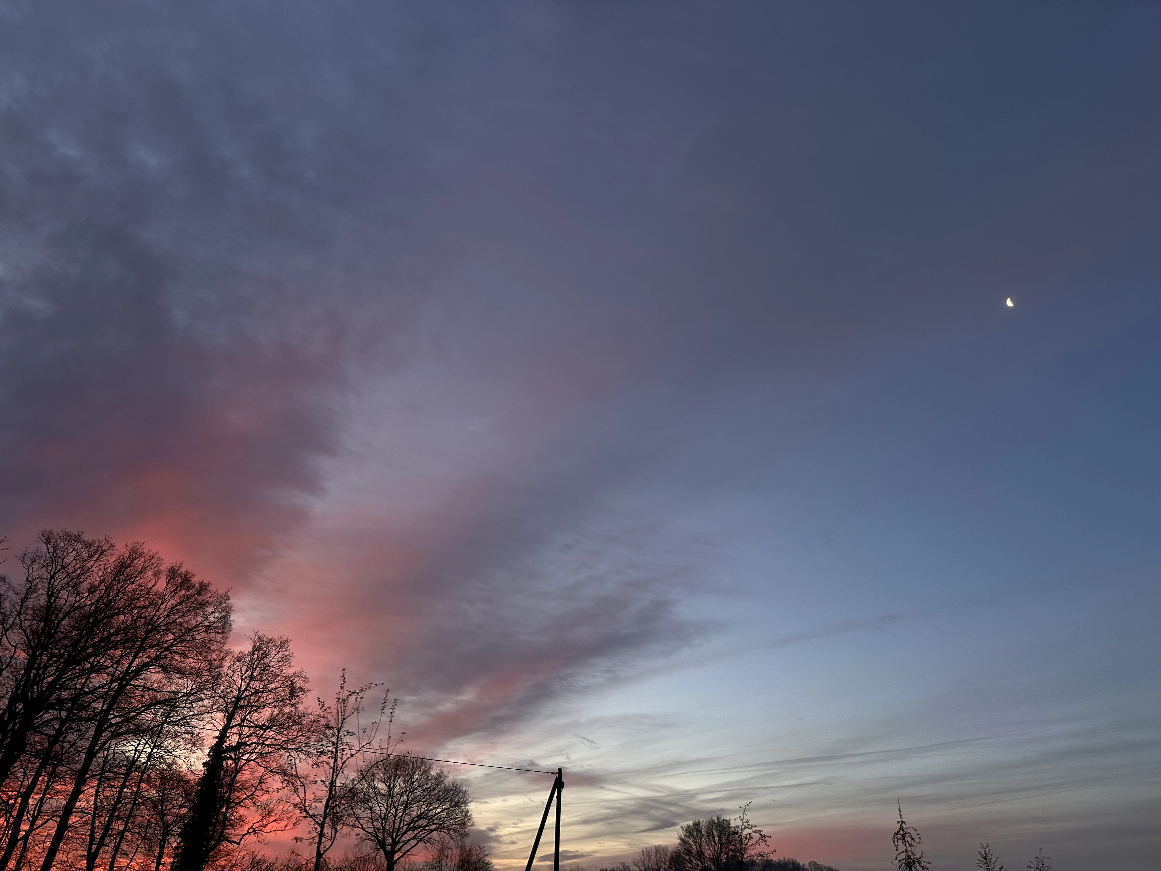 Abendrot - Rosa Himmel